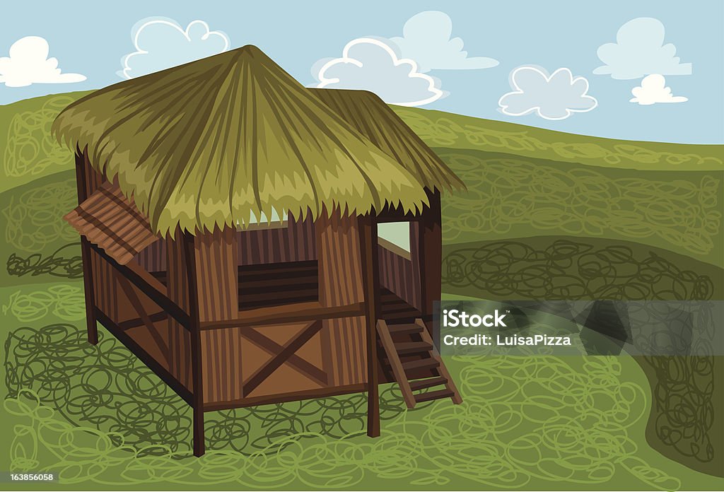 Nipa Hut A house made out of Nipa Palm in the tropics. Hut stock vector