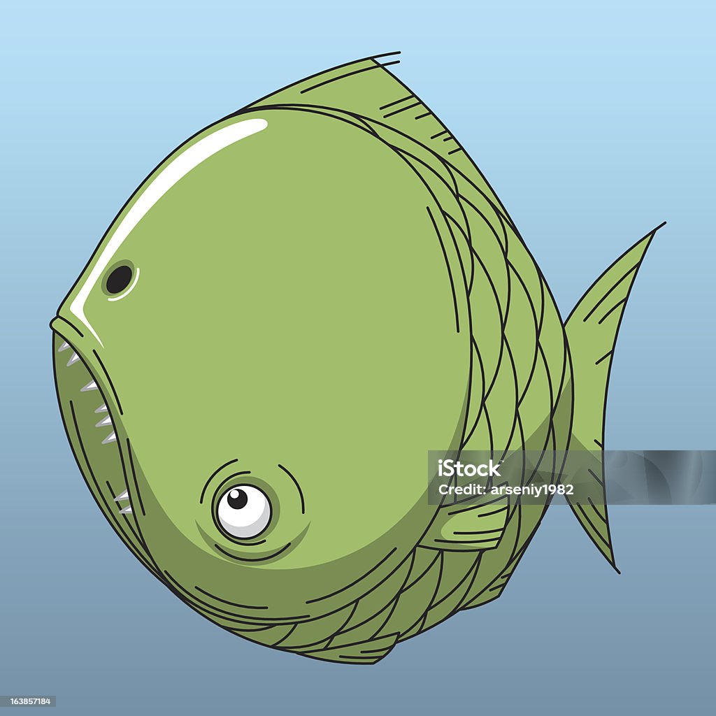 Round Fish Stock Illustration - Download Image Now - Animal, Animal ...