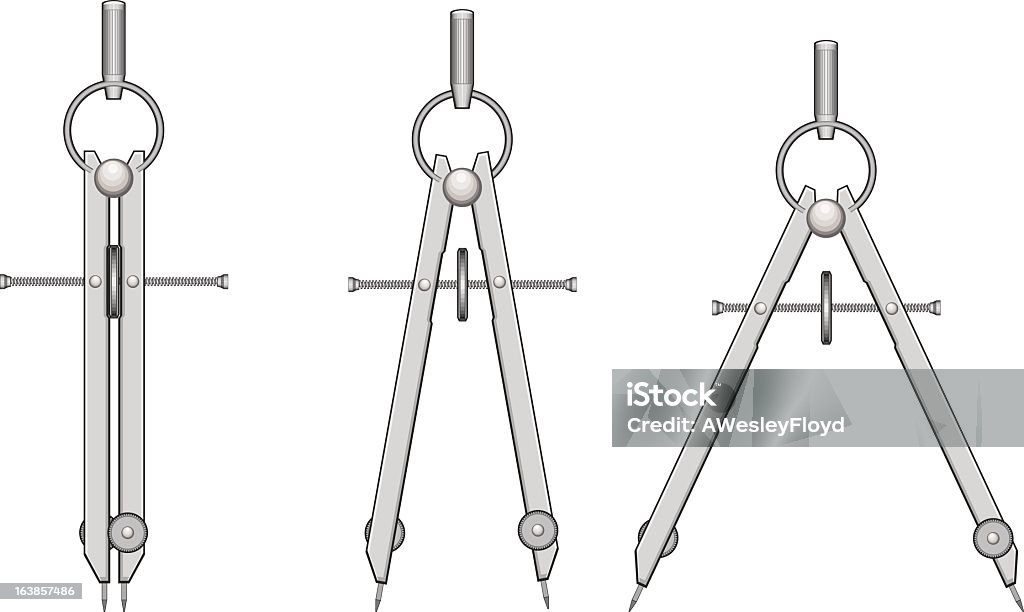 Compas de - clipart vectoriel de Cercle libre de droits