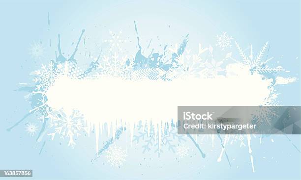 Гранж Снежинок — стоковая векторная графика и другие изображения на тему Сосулька - Сосулька, Абстрактный, Без людей