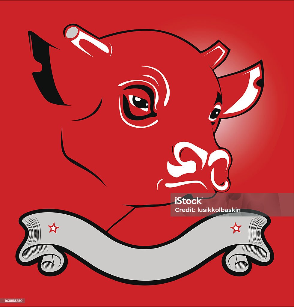 Bull Label Part Cow Bull Head Label Stock Illustration - Download Image Now - Animal ...