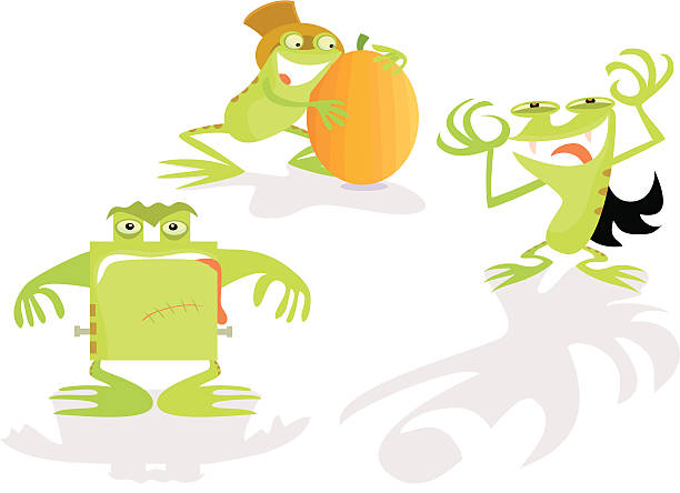 Frogenstein 630+ Halloween Frog Cartoons Stock Photos, Pictures & Royalty-Free ...