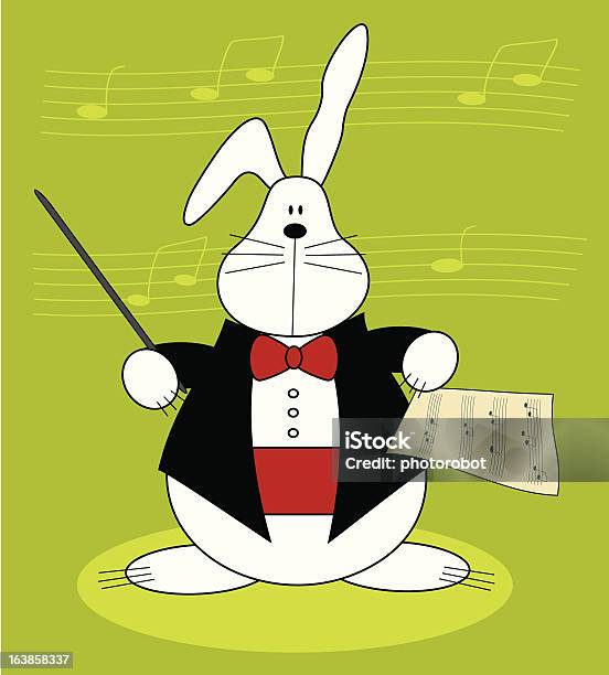 Singer Is A Rabbit Rabbit Musician Stock Illustration - Download Image Now - Animal, Arts ...