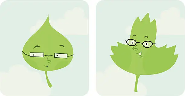 Vector illustration of more go green leafs