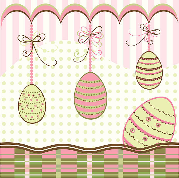 Easter egg vector art illustration