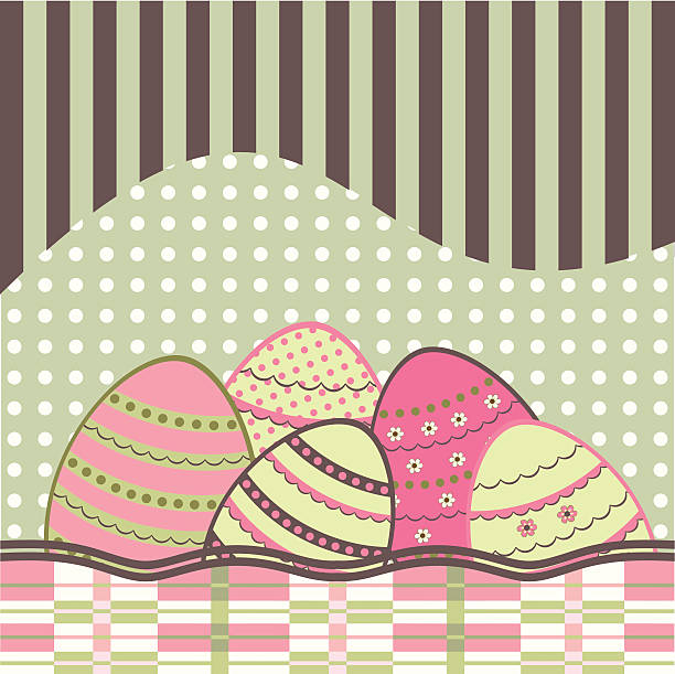 Easter egg vector art illustration