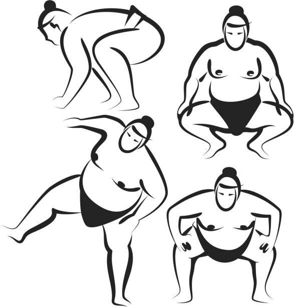 ilustrações, clipart, desenhos animados e ícones de sumô - sumo