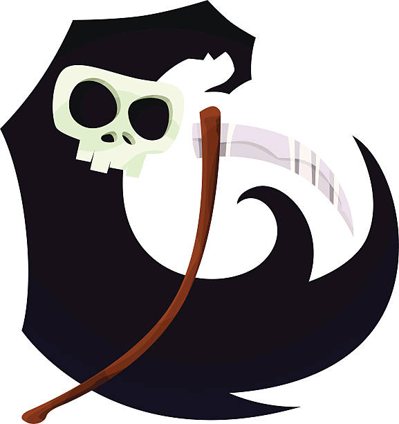 Grim Reaper vector art illustration