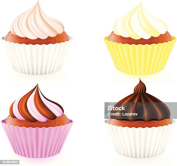 Cupcake Stock Vektor Art und mehr Bilder von Cupcake - Cupcake, Dessert, Gefrierkost