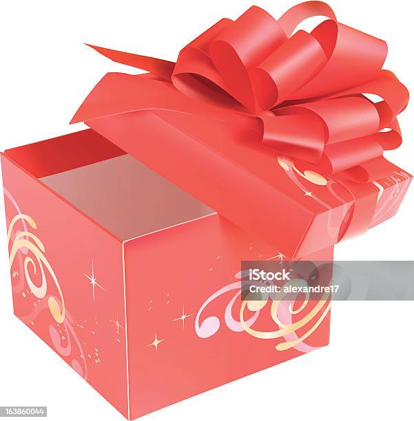 Rosso Scatola Regalo - Immagini vettoriali stock e altre immagini di Cioccolato - Cioccolato, Compleanno, Confezione regalo