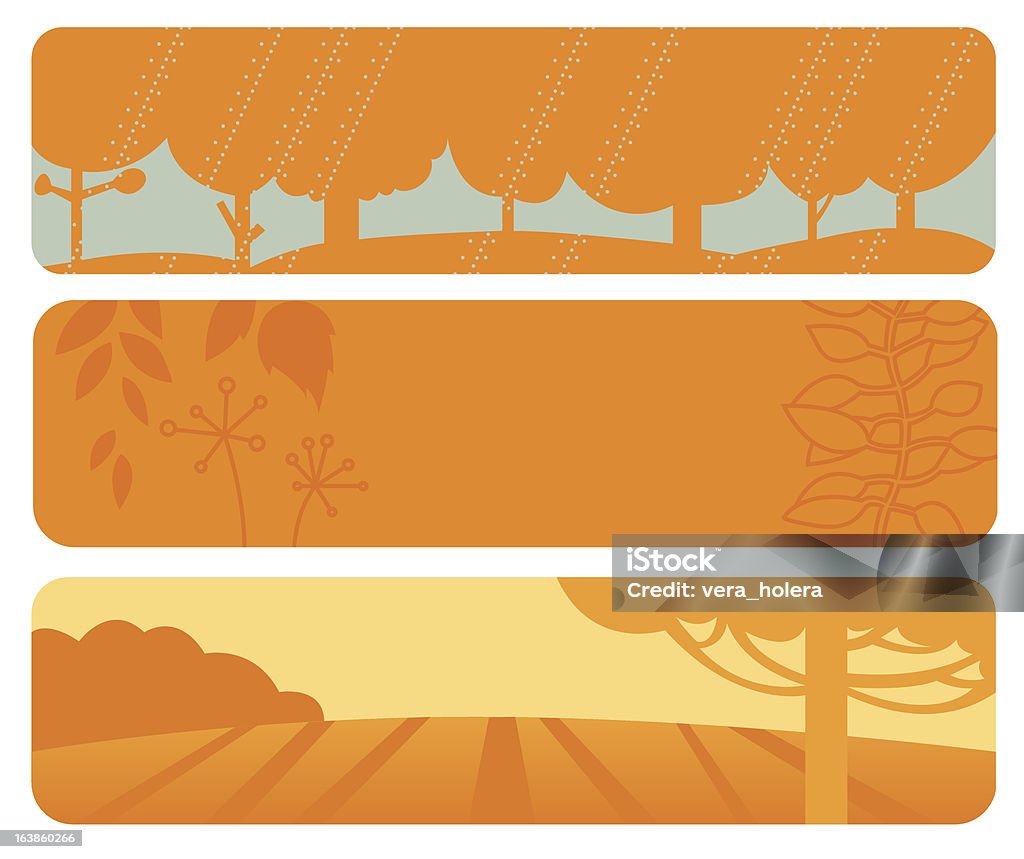 Herbst-banner - Lizenzfrei Alterungsprozess Vektorgrafik