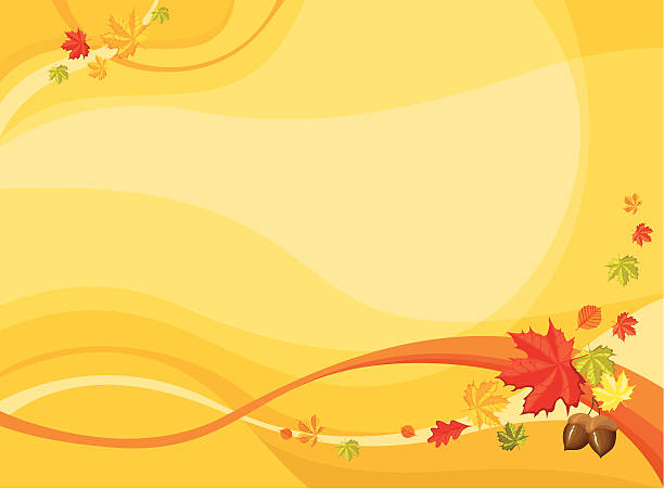 autumn card vector art illustration