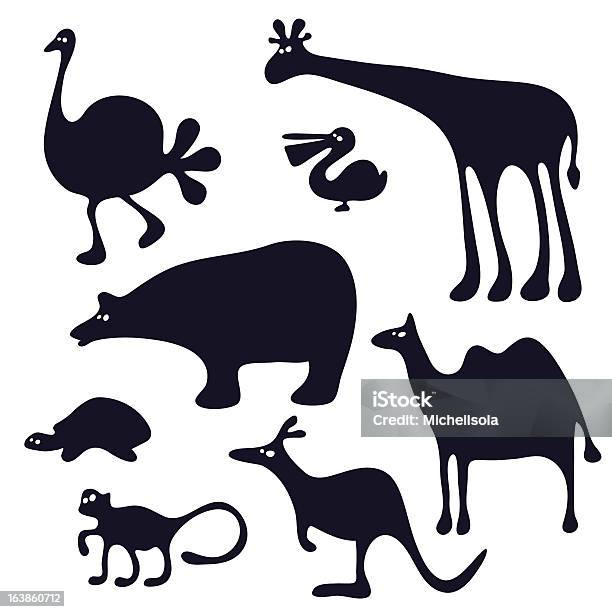 Carino Animali Modello - Immagini vettoriali stock e altre immagini di Africa - Africa, Animale, Cammello