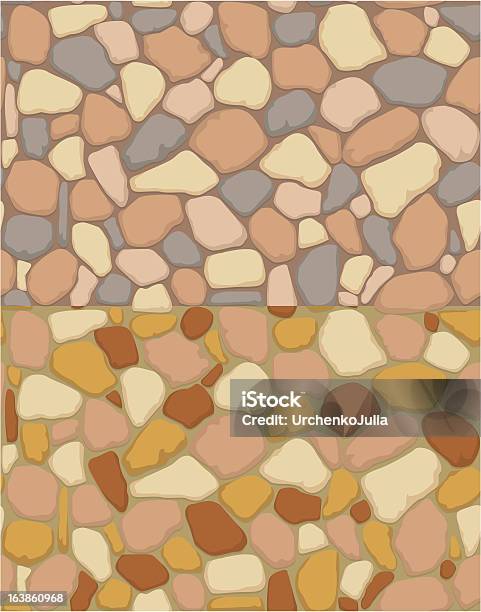 Seamless Texture In Ghiaia - Immagini vettoriali stock e altre immagini di Acciottolato - Acciottolato, Facilità, Illustrazione