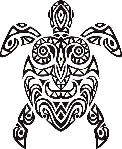 Tribal Turtles Silhouettes Illustrations, Royalty-Free Vector Graphics ...