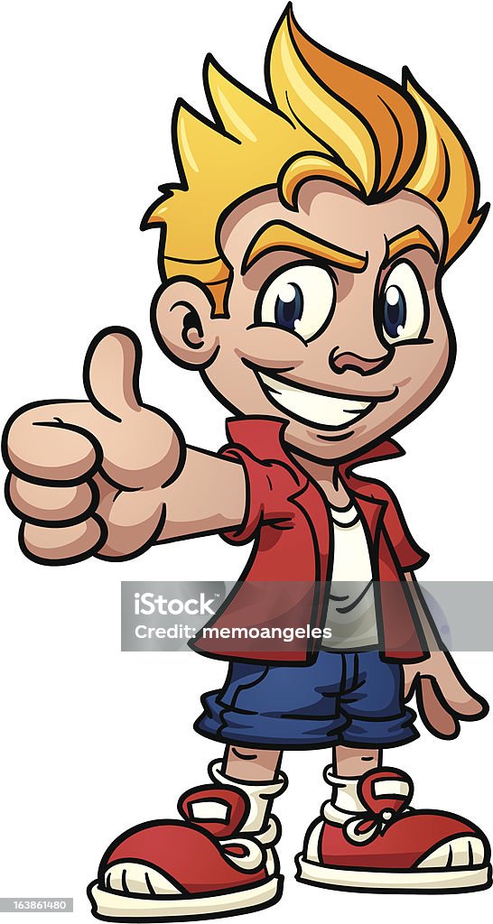 Cool enfants - clipart vectoriel de Cartoon libre de droits