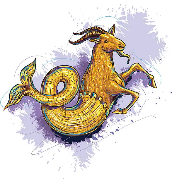 Vector illustration of Capricorn