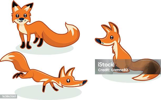 말풍선이 있는 Foxes 세 여우에 대한 스톡 벡터 아트 및 기타 이미지 - 여우, 일러스트레이션, 귀여운
