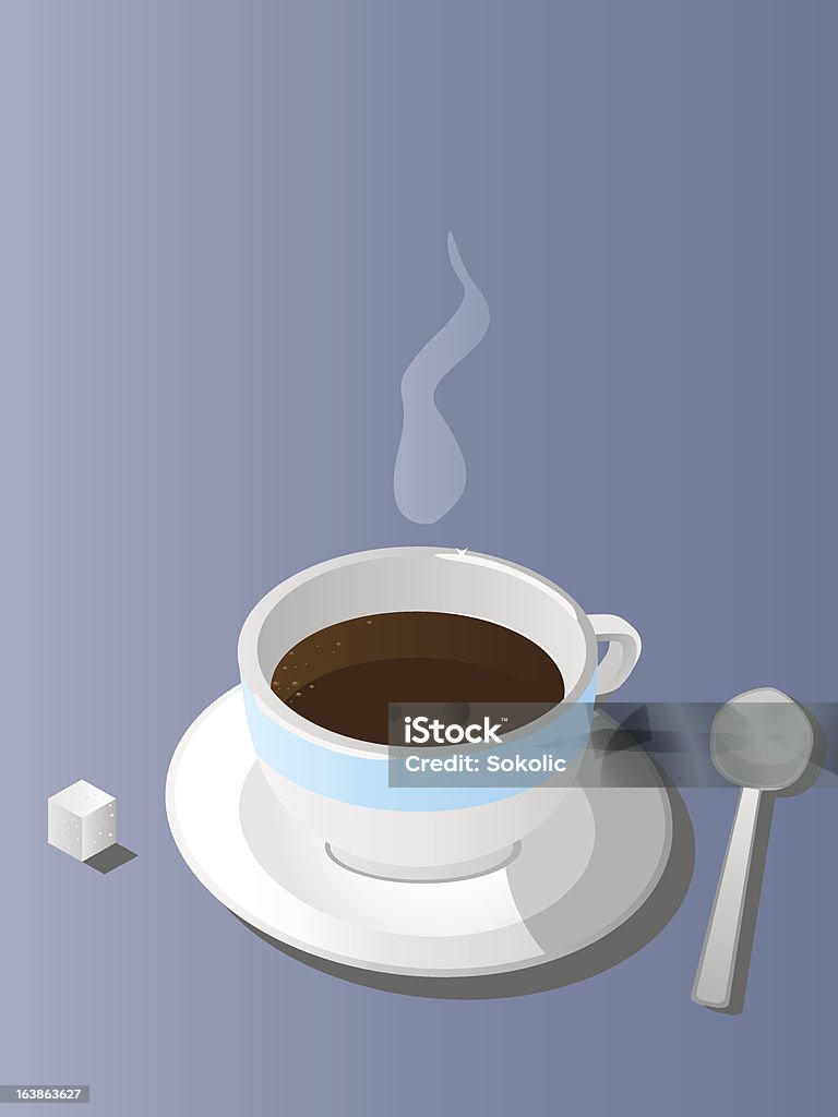 Cup of hot coffee Brown stock vector