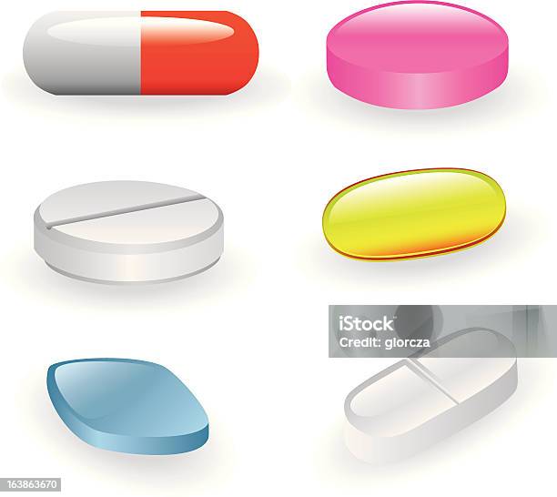 Pills Stock Illustration - Download Image Now - Acetylsalicylic Acid, Antibiotic, Beauty