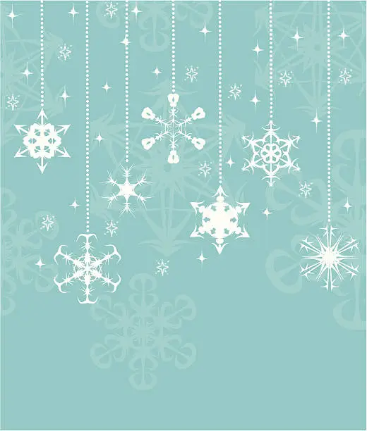 Vector illustration of Snowflake background