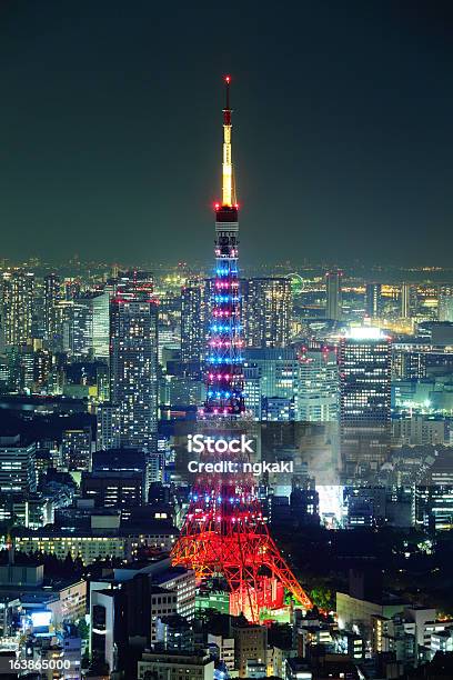 Tokyo Tower Stock Photo - Download Image Now - Aerial View, Architecture, Built Structure