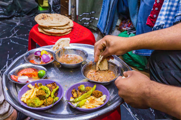 istock Small plates at an outdoor cafe. 1638657131