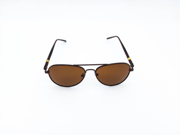 istock Brown aviator style sunglasses seen from above 1638665648