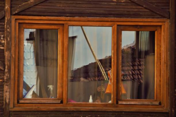 istock Wood house exterior window 1638683309