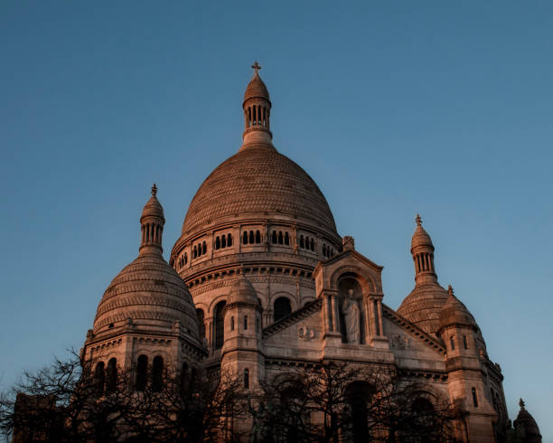 istock Sacre Coeur Cathedral at sunset 1638775248