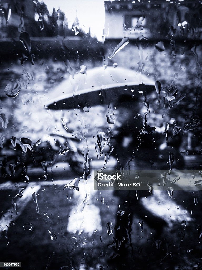 Raindrops, dia de chuva - Foto de stock de Chuva royalty-free