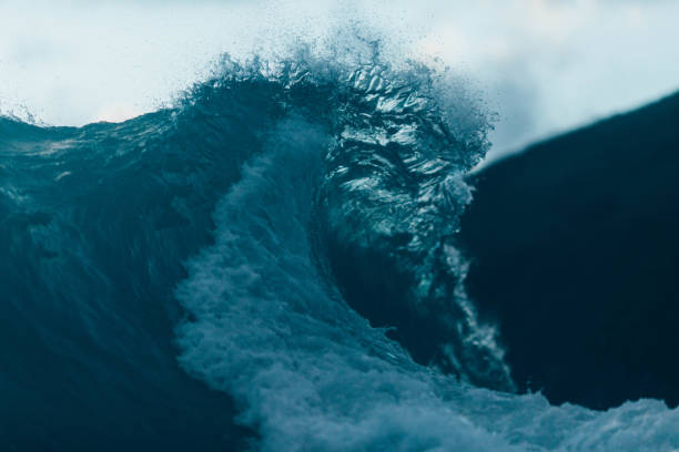 istock Powerful storm waves in St Ives bay. 1638782430