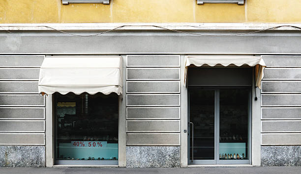 istock Shoes shop. Color Image 163878443