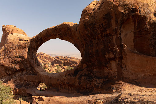 Double O Arch, Arches National Park in United States, Utah, Moab