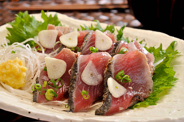 istock Sashimi of bonito 163879952