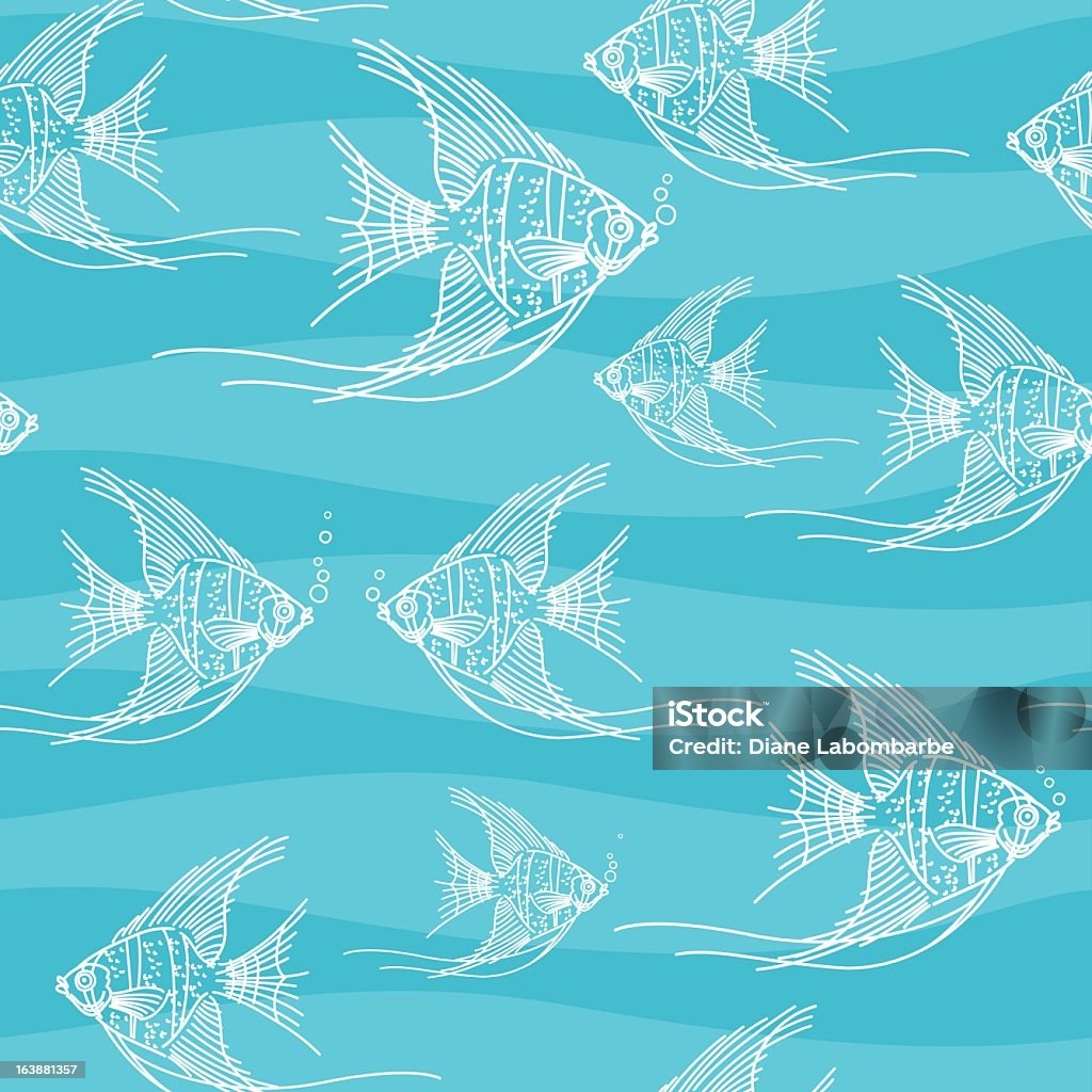 Repeating Pattern Based On Fish Sketchy Angelfish Repeating Pattern Stock Illustration - Download Image ...