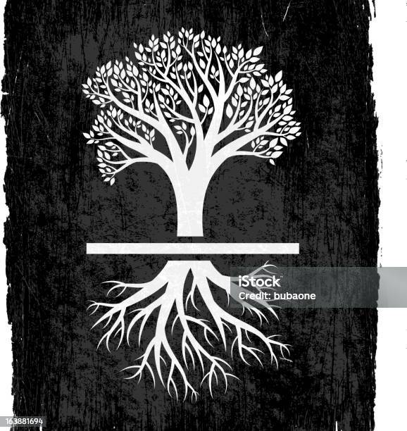 Tree With Roots にブラックのロイヤリティフリーのベクター背景 - 樹木のベクターアート素材や画像を多数ご用意 - 樹木, 根, 源