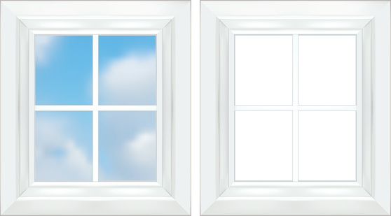 White Window Frame