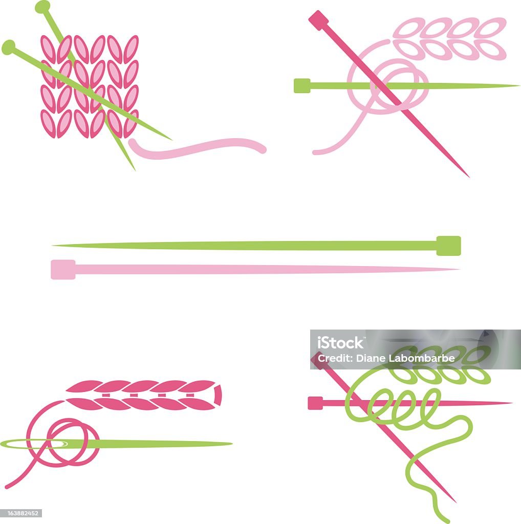 Вязать значки - Векторная графика Без людей роялти-фри