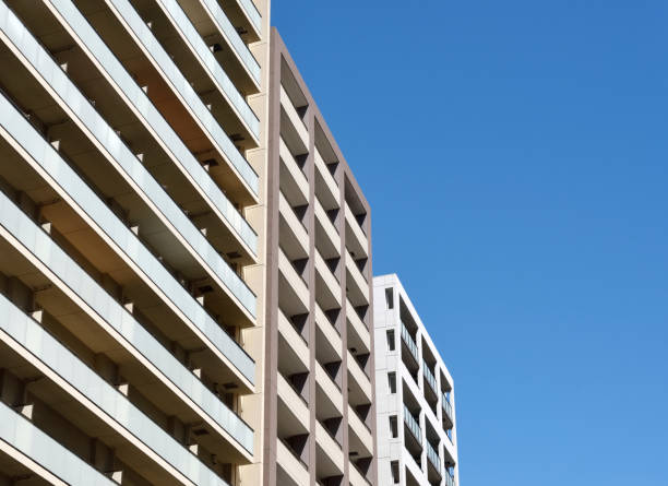 istock Housing complexes and blue sky. Tokyo Japan. 1638828506