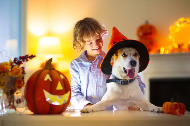 istock Family carving pumpkin for Halloween 1638850449