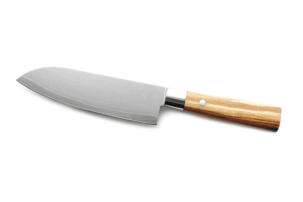 istock Santoku Damask Steel Kitchen Knife 163889736