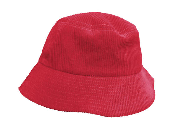 istock red bucket hat isolated on white background 1638906430