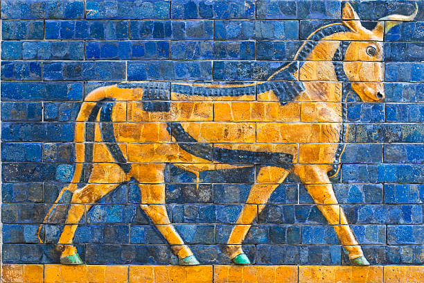 istock Golden Calf, ancient mosaic, Assyria 163893146