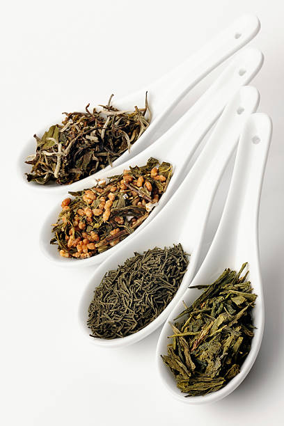 istock Different sorts of green tea 163894576