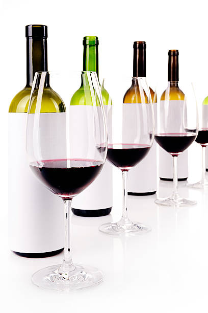 Cтоковое фото Слепой Дегустация вина на белый