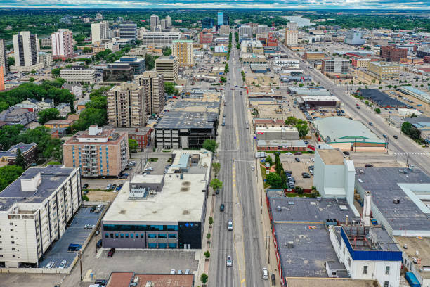 istock Downtown Aerial in Saskatoon 1638953887