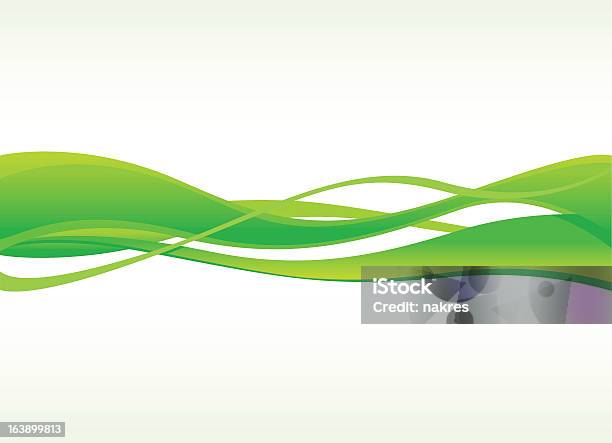 Abstract Green Waves Stock Illustration - Download Image Now - Abstract, Art, Art And Craft