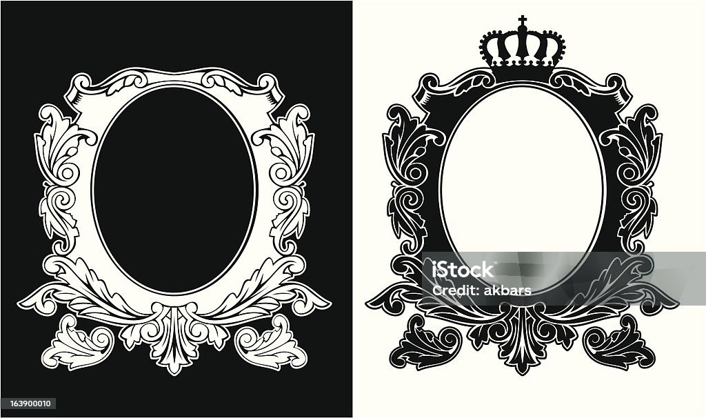 Royal Crown lusso Vintage Composizione - arte vettoriale royalty-free di Antico - Vecchio stile