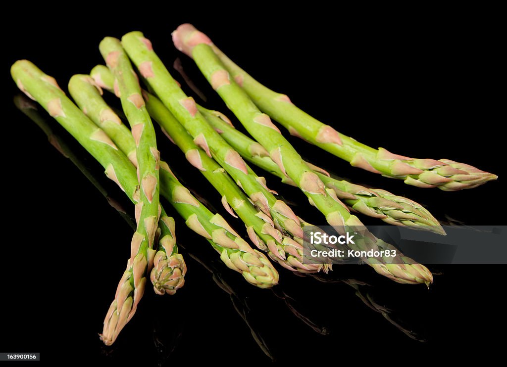 Spargel springs, isoliert auf weißem Hintergrund - Lizenzfrei Ast - Pflanzenbestandteil Stock-Foto